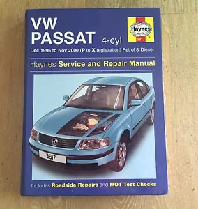 VW PASSAT PETROL DIESEL 96-00 P-X HAYNES WORKSHOP MANUAL 3917 GOOD COND FREE P&P - Picture 1 of 1