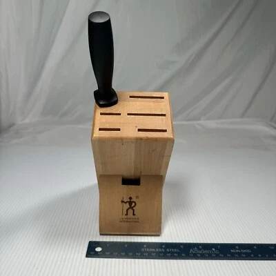 Henkels Wood Knife Block 35100-958D With Sharpening Tool (Rod) - Image 1 of 4