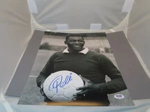 Equipo fotográfico firmado por Pelé 11x14 Brasil autografiado PSA/ADN certificado de autenticidad 1A - Imagen 1 de 4