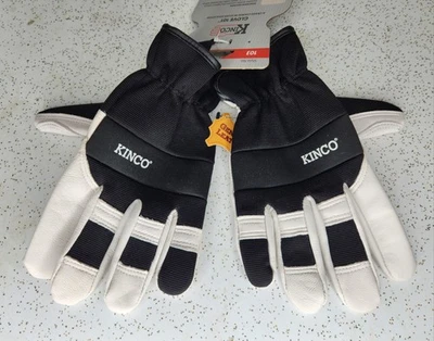 Novas luvas de trabalho híbridas sintéticas e couro de cabra grão premium Kinco Pro MED - Imagem 1 de 4