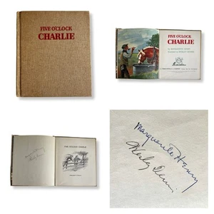 Five O’Clock Charlie 1962 1st Ed. Signed by Marguerite Henry & Wesley Dennis EUC - Picture 1 of 12