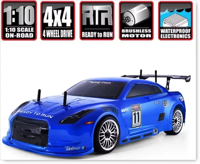 HSP 94123 PRO Brushless 1/10 2.4G AWD Remote Control On-Road Drift RC Car - Image 1 of 4
