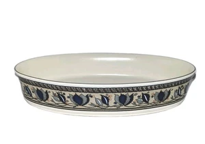 Mikasa Arabella Oval Auflaufform Backform 12" Bäckerschale Intaglio Tulpe CAC01  - Bild 1 von 12