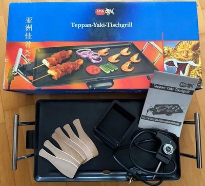 Asia Teppan Yaki Tischgrill 49 x 27,5 cm stufenloses Thermostat 2000 W OVP - Bild 1 von 4
