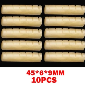 Sillín de 10 piezas de tuerca de hueso sin blanquear Luthier 1 3/4"x15/64"x3/8" (45x6x9 mm) LO ÚLTIMO - Imagen 1 de 9