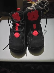 Air Jordan True Flight TD 343797-023 nero palestra rosso bambino taglia 9C - Foto 1 di 5