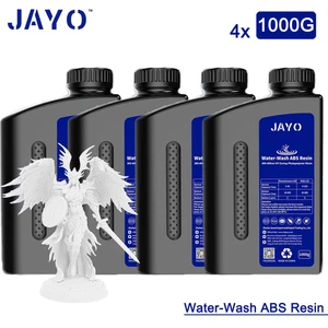 JAYO 4KG 405nm UV Resin Water Washable ABS-Like White 1KG/SET For LCD 3D Printer - Picture 1 of 9
