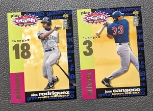 1995 Upper Deck⚾Jose Canseco Sept 3 #CG4 Silver Set & Alex Rodriguez #CG17⚾ - Picture 1 of 2
