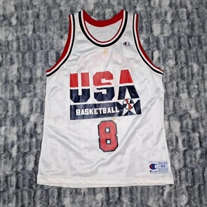 Maglia Vintage Champion USA Basketball Scottie Pippen #8 Made in USA - Foto 1 di 9