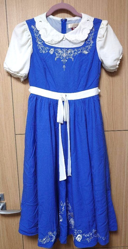 UNDERCOVER Abito intero La Bella e la Bestia Belle Secret ricamato miele ottimo JP