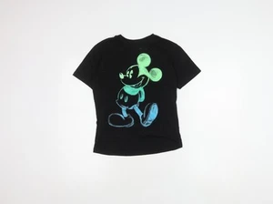 Disney Boys Black Glow T-Shirt Medium - Picture 1 of 12