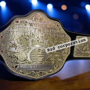 Cinturón de campeonato de lucha de peso pesado dorado grande STING Crumrine 4 mm  - Imagen 1 de 4