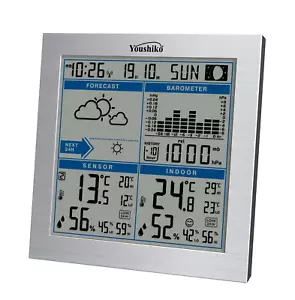  Weather Station with MSF Radio Control Clock ( UK Version )  indoor  / outdoor  - Picture 1 of 7