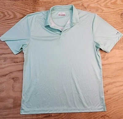 Grand Slam Green Houndstooth Golf Polo Shirt Mens XL Lightweight Polyester - Image 1 of 4