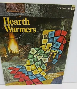Hearth Warmers Afghan Pattern Instructions Book 85 1974 Bucilla Bear Fleisher - Picture 1 of 7