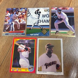 Tony Gwynn Fleer Ultra & 1990 Score San Diego Padres HOF LOT OF 5 CARDS - Bild 1 von 2