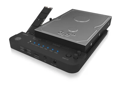 ICY BOX IB-2913MCL-C31 Dock&Clone Station M2.NVMe& 2,5"&3,5" 60981 B-Ware - Bild 1 von 4