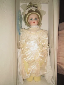 Franklin Mint BeBe Jumeau Porcelain Victorian Heirloom Bride Doll *NRFB - Picture 1 of 8