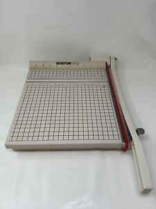 Boston 2612 12" Paper Cutter Excellent Condition Classroom Office Crafts Vintage