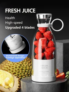 Electric Juicer Mini Portable Blender Smoothies 350ml - Picture 1 of 16