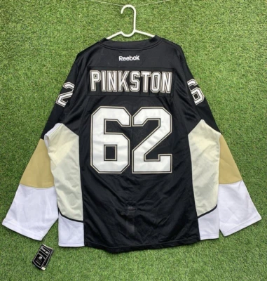 AUTÉNTICA CAMISETA Reebok Pittsburgh Penguins 56 CCM Pinkston #62 Correa de Lucha Foto 1 de 4