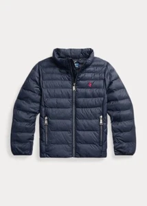Ralph Lauren Girls Blue Padded Coat Jacket 3 Years RRP £139 Water Repellent - Picture 1 of 10
