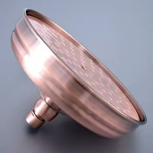 8" inch Round Retro Antique Red Copper Bathroom Fitting Rain Shower Heads 2sh258 - Picture 1 of 6