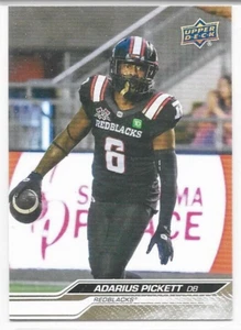 Adarius Pickett Ottawa Redblacks 2024 UD CFL Football Gold #10 - Picture 1 of 1