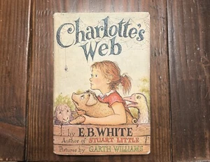 Charlotte's Web by EB White DJ Hardcover 1952 Early Edition Vintage Book  - Bild 1 von 12