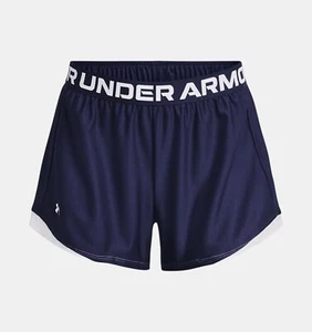 Under Armour Women's UA Play Up 2.0 Shorts Size L 1362517-411 - Mightnight Navy - Picture 1 of 5
