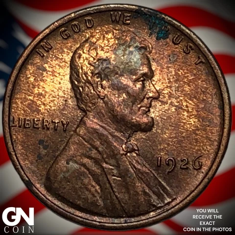 1926 P Lincoln Cent Wheat Penny  Q7034 Cover