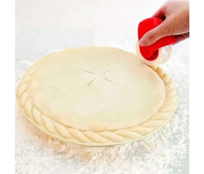 Kitchen Pizza Pastry Lattice Cutter Pastry Pie Decor Cutter Plastic Wheel Roller — 第 1/3 张图片