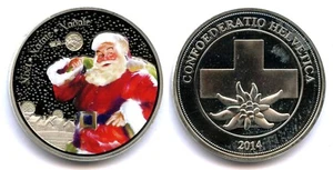 SWITZERLAND 2014 ANNIVERSARY 723 YEARS FEDERAL CHARTER OF 1291 SILVER COATED AE - Picture 1 of 1