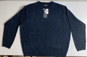 Pendleton Mens Sweater Blue Shetland Wool Knit Pullover Crewneck Washable - XXL - Picture 1 of 3