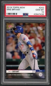 2019 Topps Now Kris Bryant Chicago Cubs #243 PSA 10 GEM MINT - Bild 1 von 2