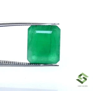 12.50x10.25 mm Natural Emerald Octagon Cut 6.64 Cts Loose Certified Gemstone - Picture 1 of 8