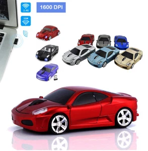 Xmas Gift Cordless 2.4Ghz Wireless Optical Car Mouse PC Laptop Mice +USB Dongle - Picture 1 of 135
