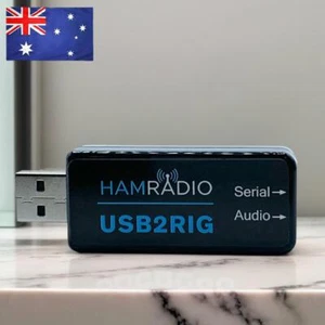 USB2RIG USB Sound Adapter TTL/232 Level for KENWOOD YAESU ICOM Business Radio - Zdjęcie 1 z 11