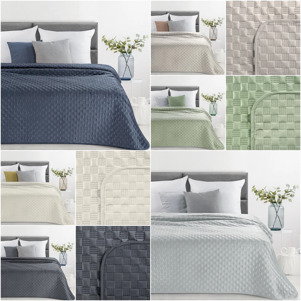 Tagesdecke Überwurf Bettüberwurf Steppdecke Velvet Gestepp Doppelbett Ehebett - Bild 1 von 1