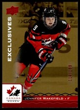 2017-18 Upper Deck Team Canada Juniors Red Exclusives Jennifer Wakefield 114/199