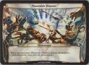 Tarjetas de reunión de Planewide Disaster (gran tamaño) Planechase Magic the Gathering - Imagen 1 de 2