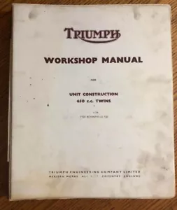 Triumph Motorcycle 1969 Workshop Manuel - Bild 1 von 6