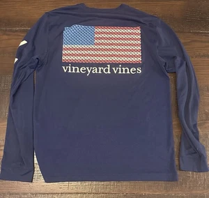 Camisa de rendimiento Vineyard Vines azul marino manga larga - EE. UU. 🇺🇸 talla mediana VV98 - Imagen 1 de 5