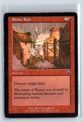 (2x) STONE RAIN – MTG Magic the Gathering Card – Mercadian Masques – Common - Image 1 of 4