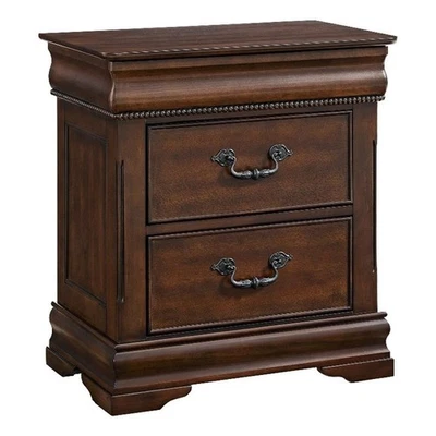 Picket House Furnishings Coppola 3-Drawer Nightstand in Cherry