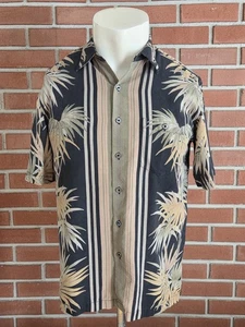 Camicia Tori Richard seta Aloha Luau hawaiana uomo media con bottoni manica corta - Foto 1 di 11