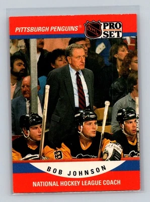 Juego profesional 1990-91 #674 Bob Johnson Pittsburgh Penguins Foto 1 de 2