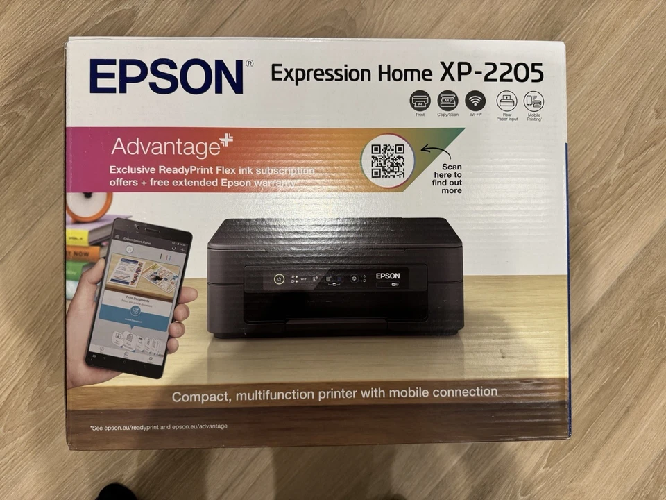 MULTIFUNZIONE EPSON XP-2205 INKJET 3 IN 1 STAMPANTE SCANNER FOTOCOPIATRICE WiFi - Immagine 1 di 1