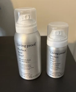 Two Travel Size Living Proof PHD Advanced Clean Dry Shampoo 28ml/83ml - Picture 1 of 1