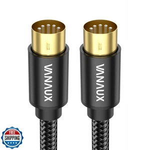 VANAUX MIDI Cable 6FT, Male to Male 5-Pin MIDI Cable Compatible with MIDI Key - Picture 1 of 5